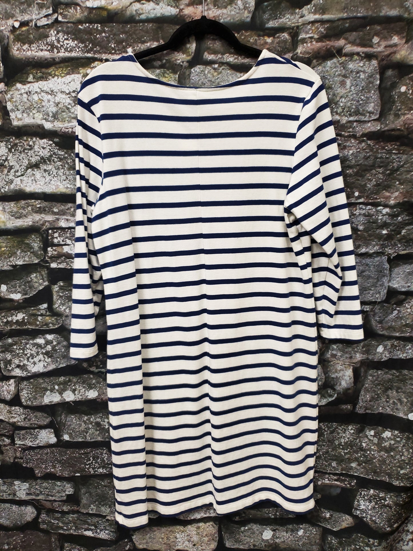 Old Navy Blue & White Striped Dress. Size L. RS 84