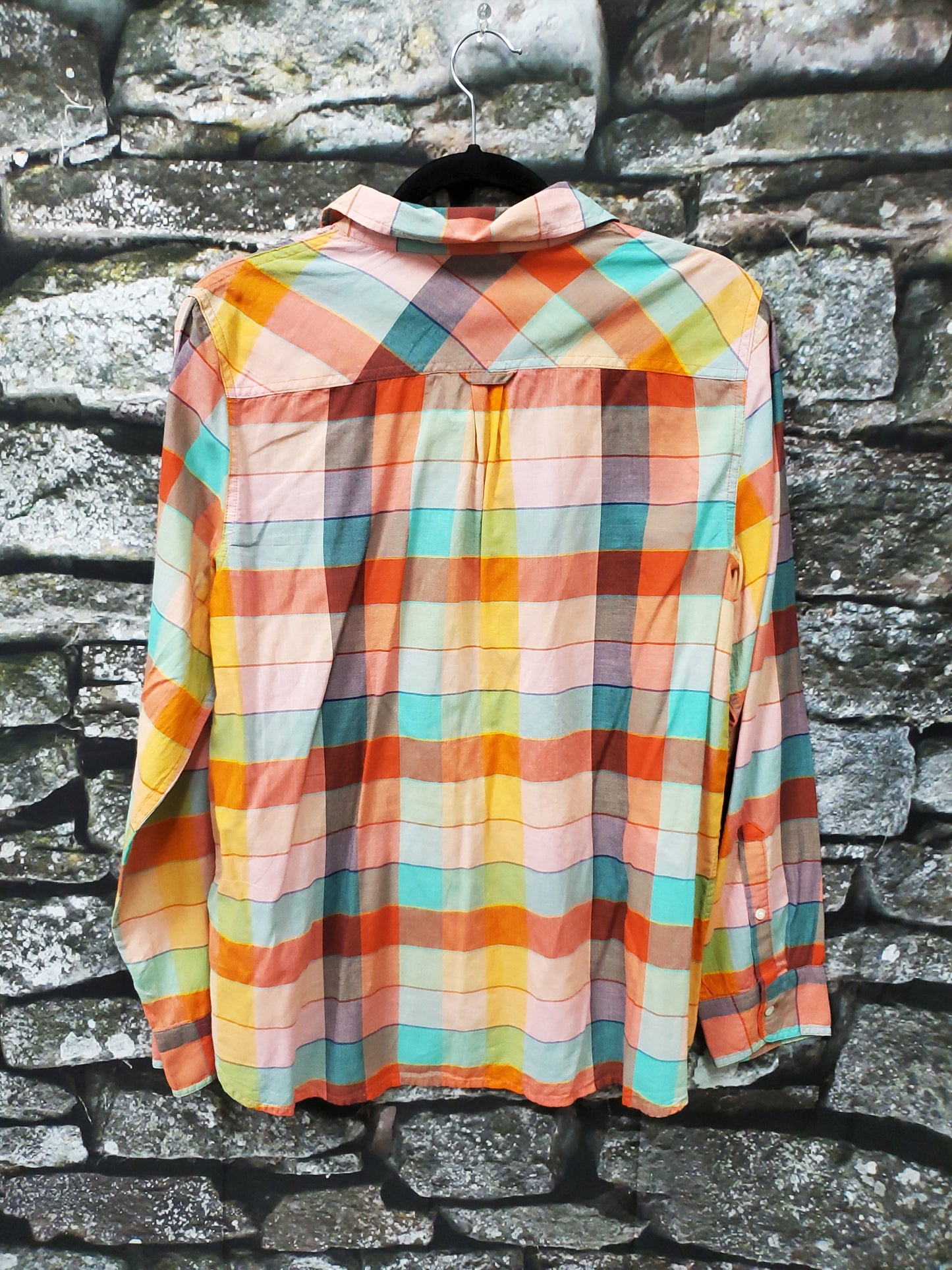 J.Crew Plaid Blouse. Size 12. RS 84.