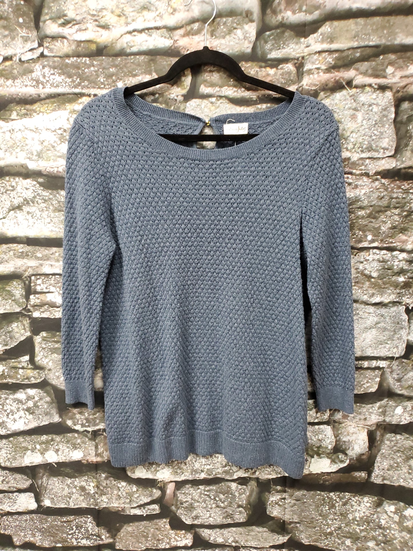 Maison Jules Navy Sweater Blouse. Size L. RS 84.