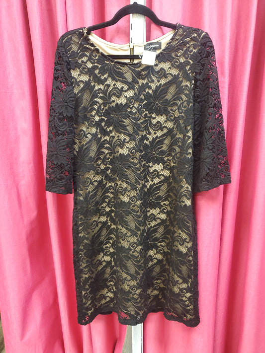 Liz Claiborne Black Lace Dress. Size 10. RS 87