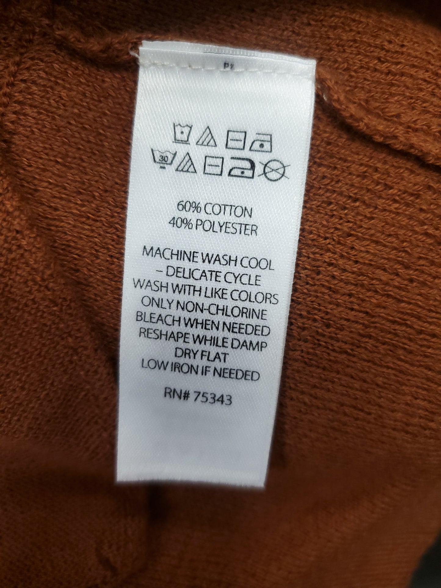 Max Studio Rust Cardigan. Size XS. RS 99.