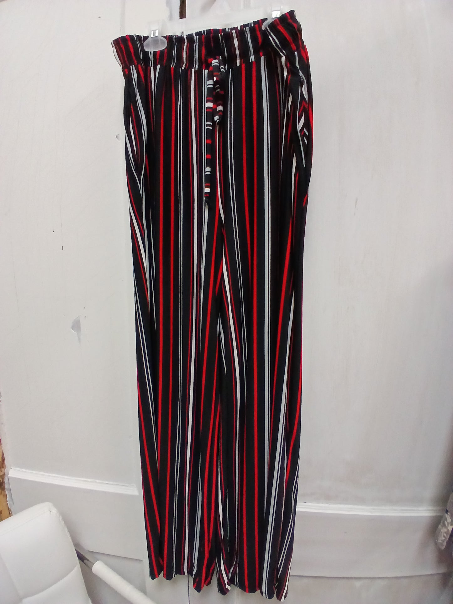 White Birch Black Red & White Striped Pants Size Large RS 88 - Scarlett's Riverside Boutique 