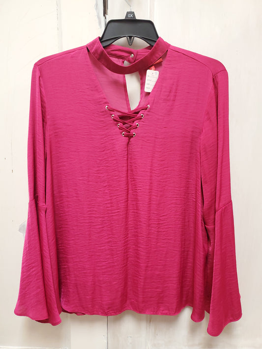 Jennifer Lopez Magenta Pink Blouse. Size XL. RS 91