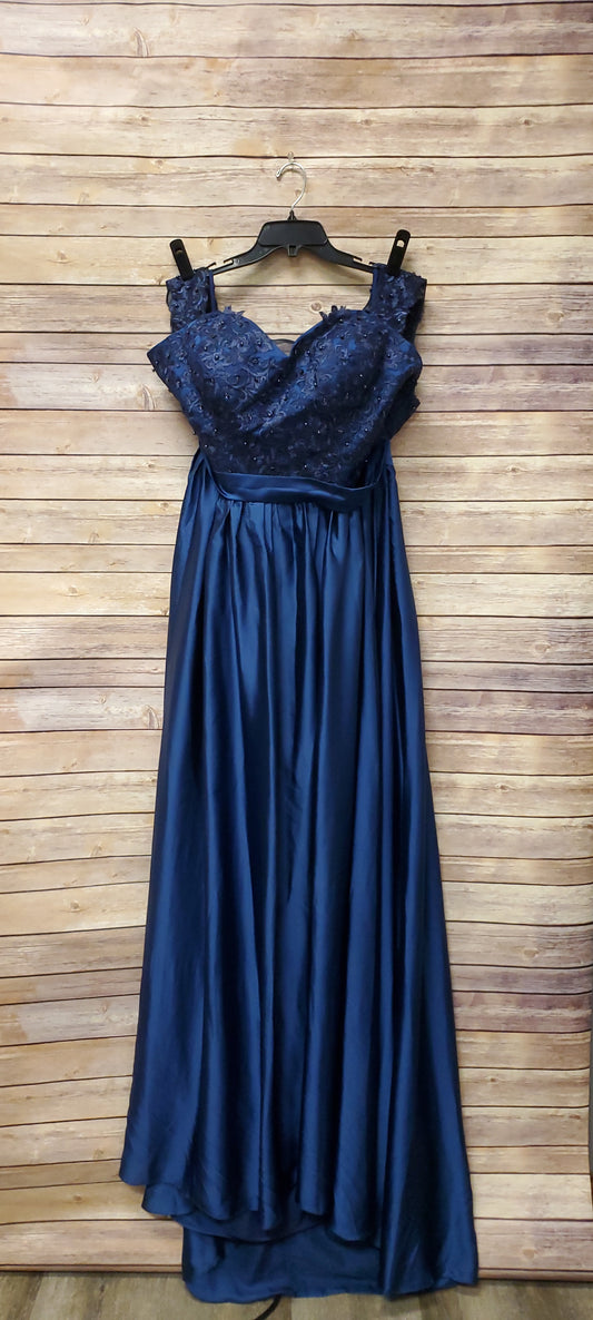 Navy Blue Formal Dress. RS 91