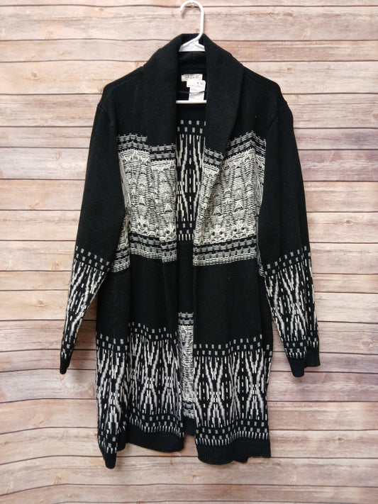 Style & Co Black, White & Grey Sweater Cardigan. Size 3X. RS 68 - Scarlett's Riverside Boutique 