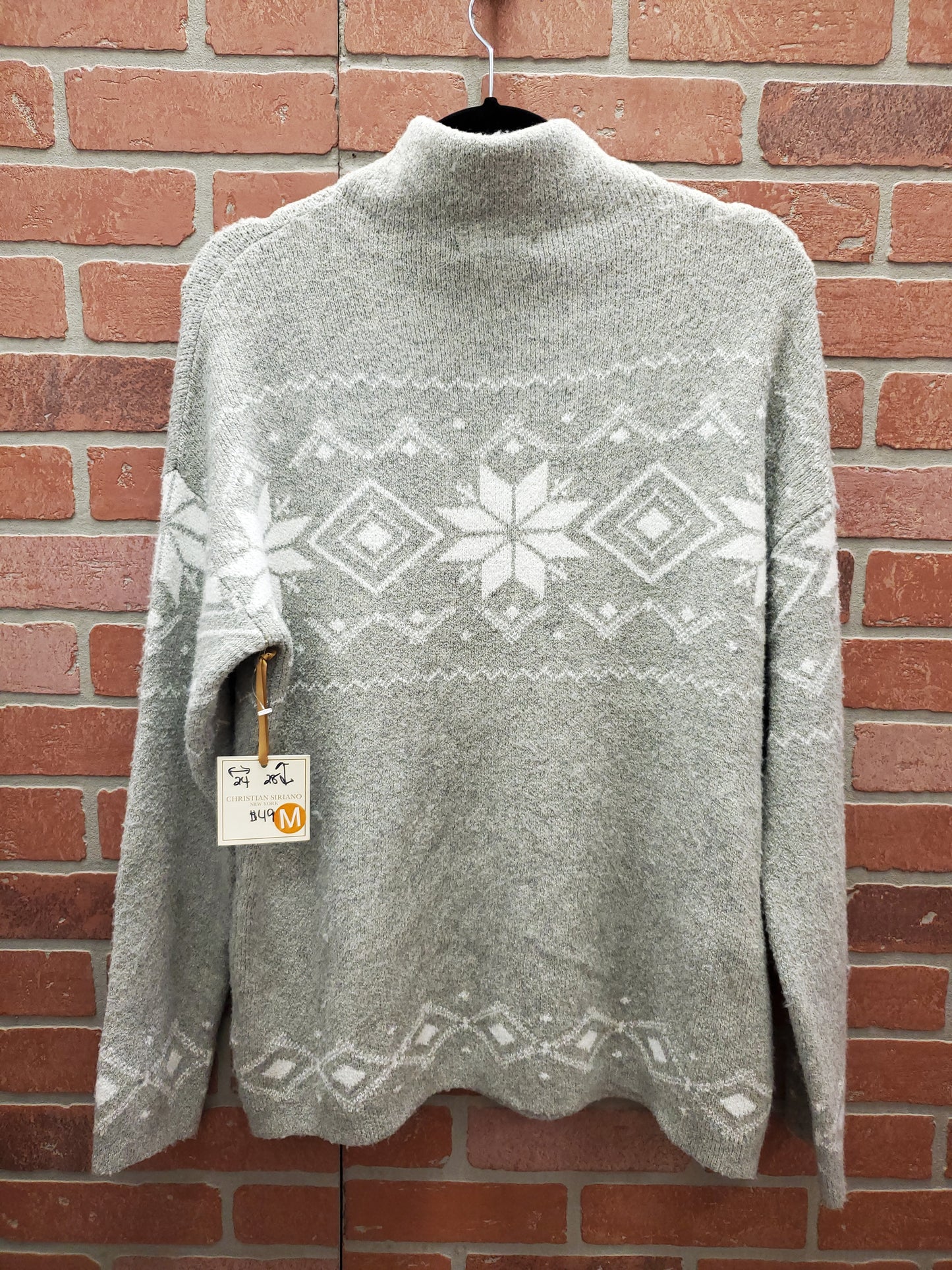 Christian Siriano Grey Winter Sweater. Size M. RS 99. - Scarlett's Riverside Boutique 