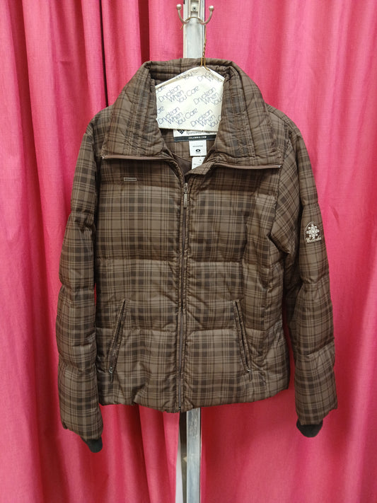 Columbia Brown Plaid Coat. Size M. RS 84 - Scarlett's Riverside Boutique 