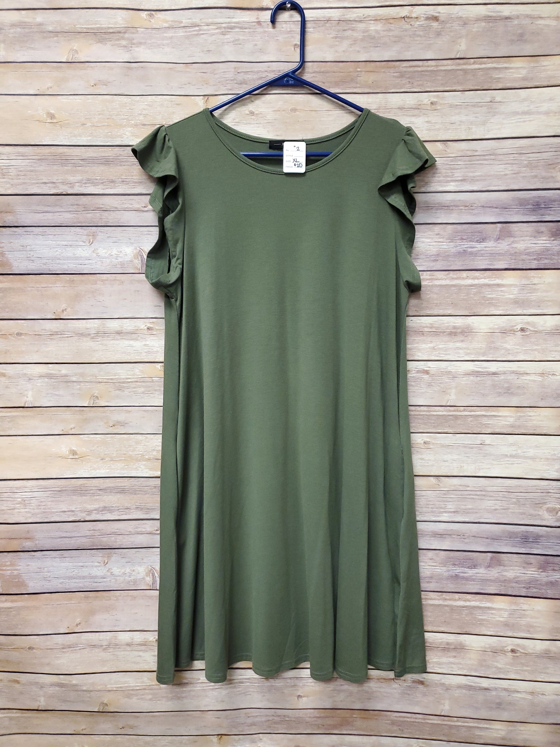 Army Green Dress. Size XL. RS 2. - Scarlett's Riverside Boutique 