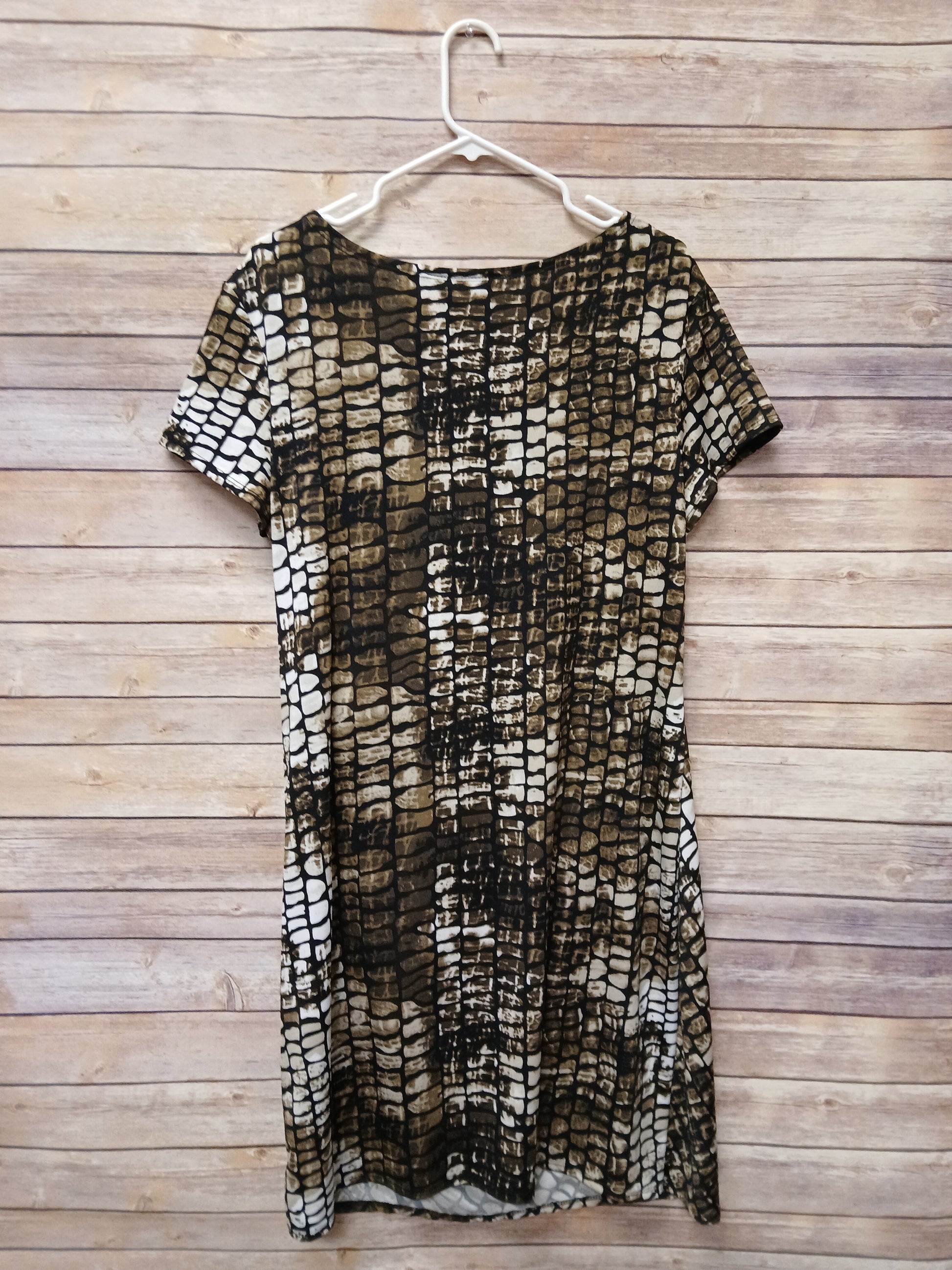 AA Studio Brown & Black Dress. Size 20W. RS 2. - Scarlett's Riverside Boutique 