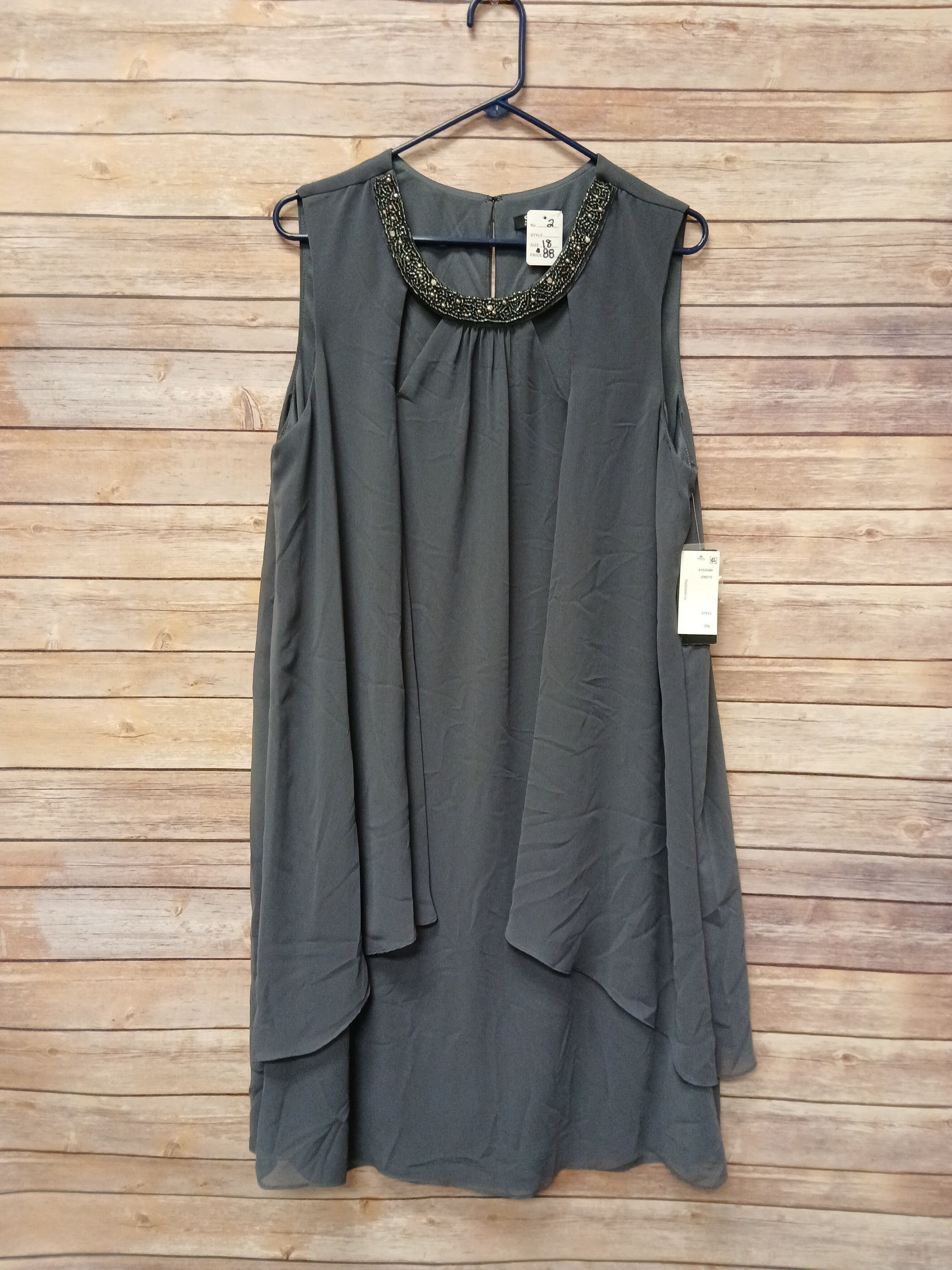 SLNY Charcoal Dress. Size 18. RS 2. - Scarlett's Riverside Boutique 