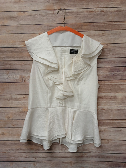 Adrianna Papell Cream Blouse. Size M. RS 87 - Scarlett's Riverside Boutique 