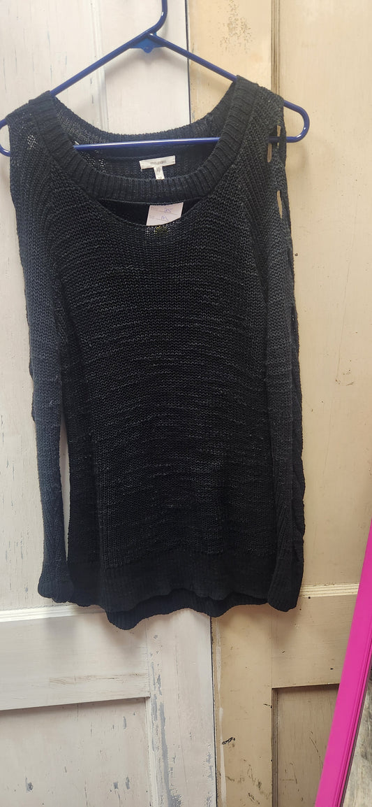 Maurice's Black Peek-A-Boo Sweater Size M RS 25