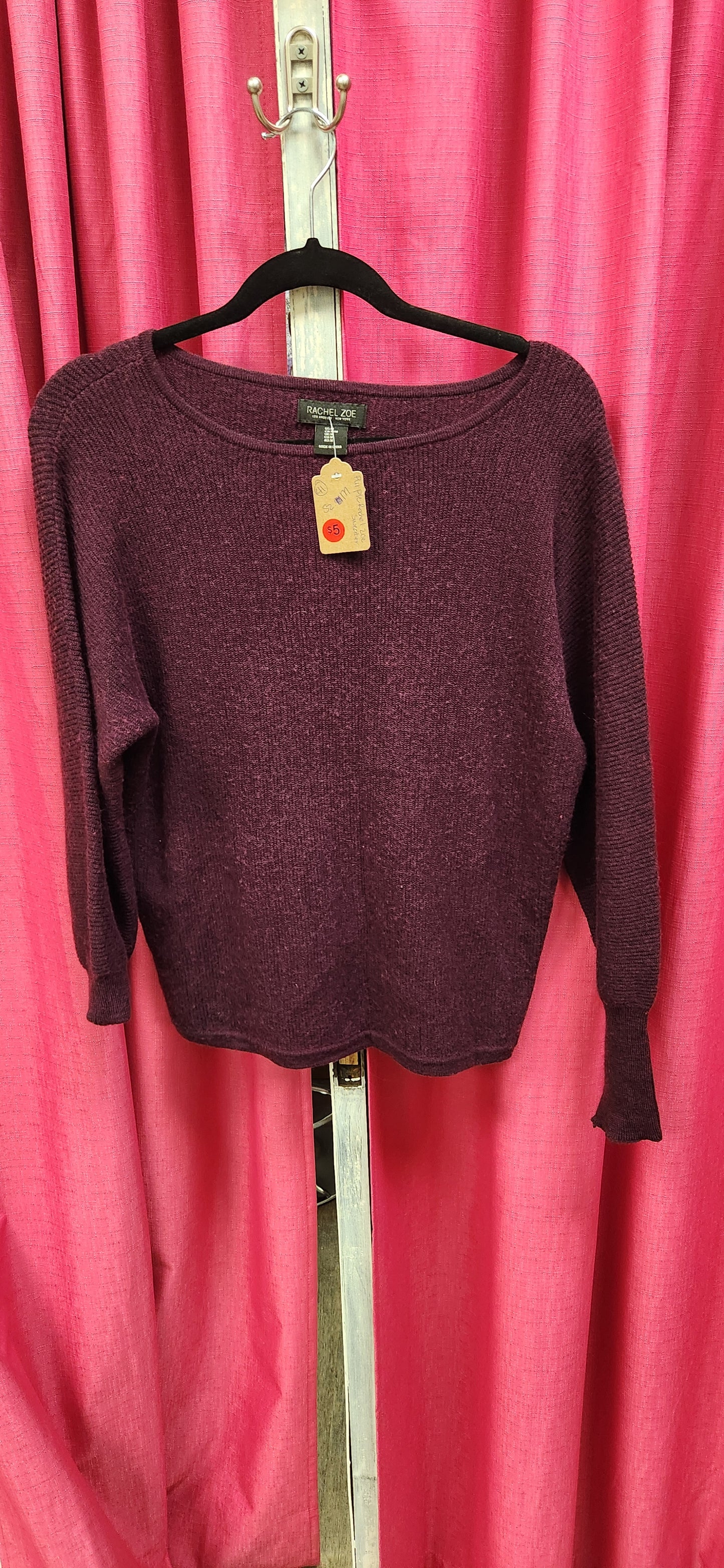 Rachel Zoe Purple Sweater Size M RS 41