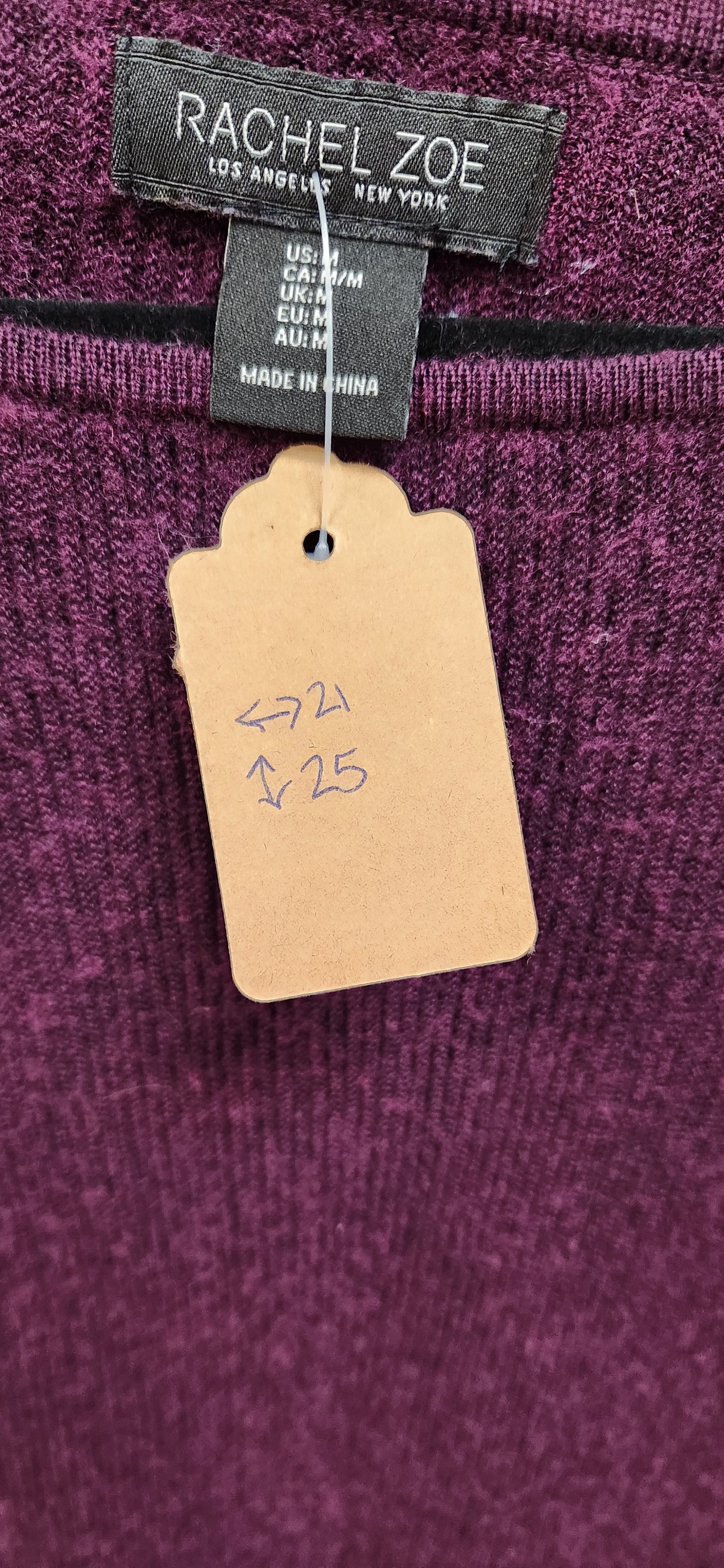 Rachel Zoe Purple Sweater Size M RS 41