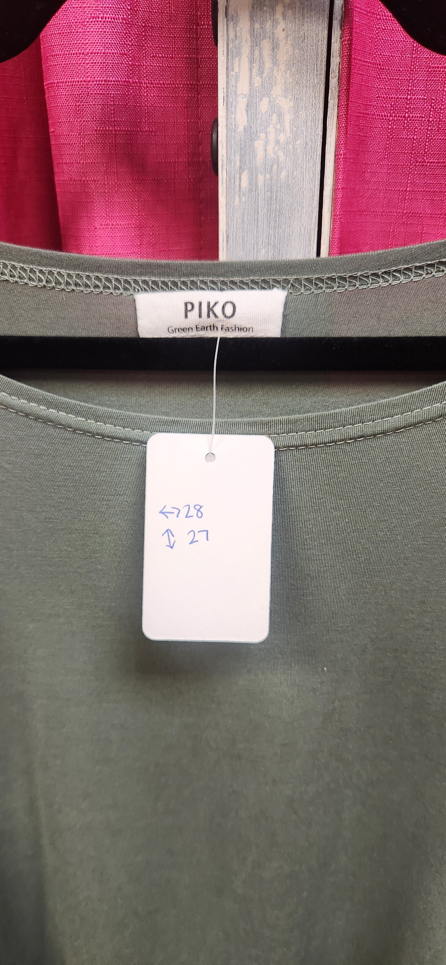 Bamboo, Piko Sage Green Long Sleeve Teem size L.  RS 99