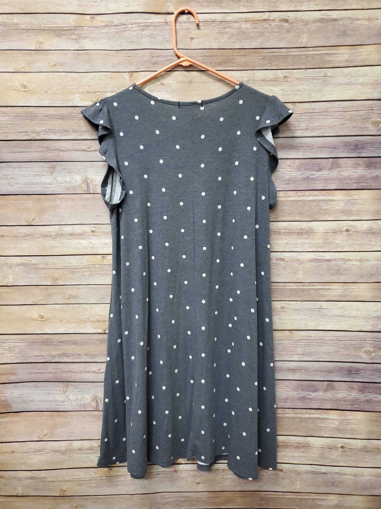 Grey Polka Dot Dress. Size XL. RS 2.