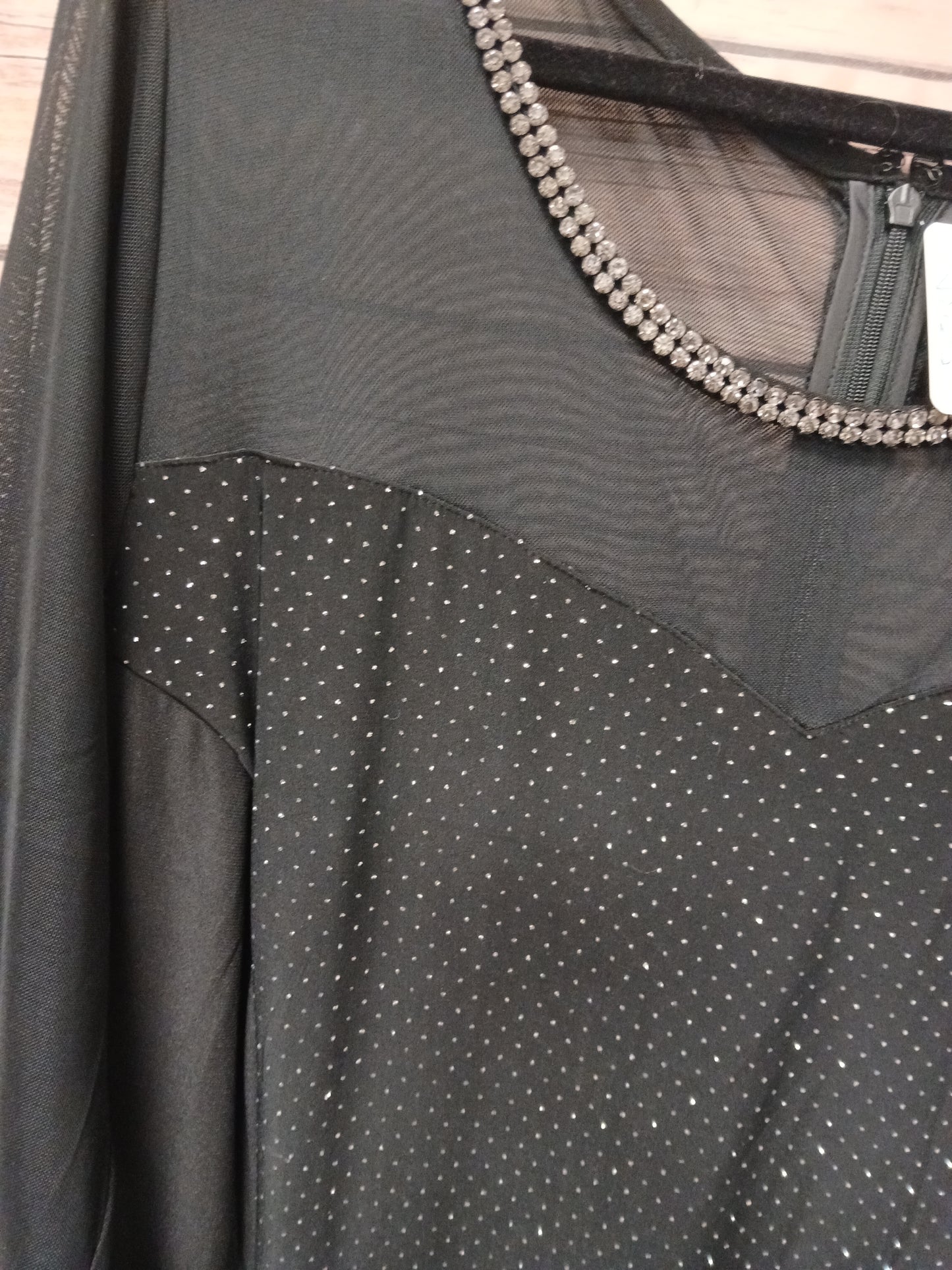 NY Collection Black Shimmer Dress. Size 2XL. RS 2.