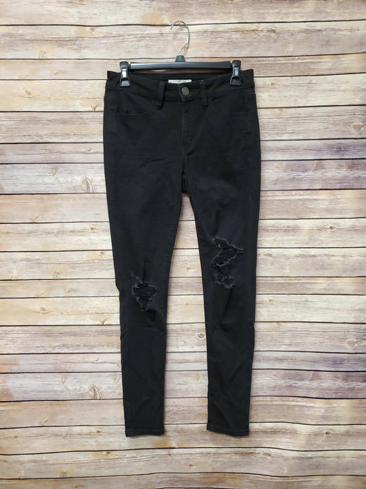 SO Black Distressed Low Rise Jeggings. Size 5. RS 74