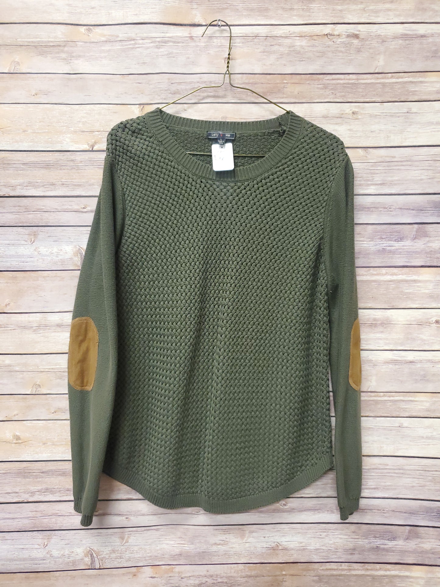 Lety & Me Olive Green Sweater. Size L. RS 21