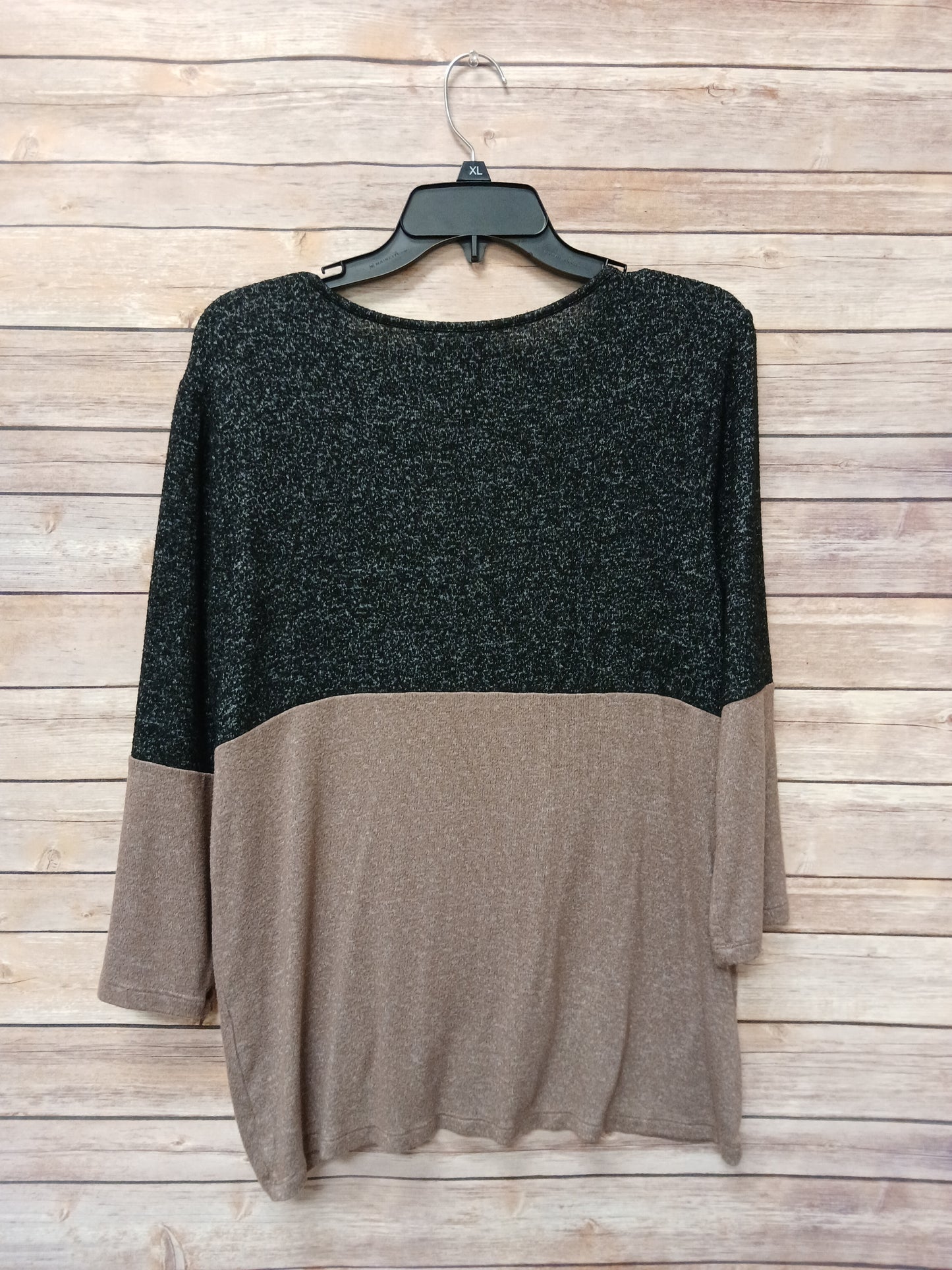 Market & Spruce Black & Brown Sweater Blouse. Size L. RS 21.