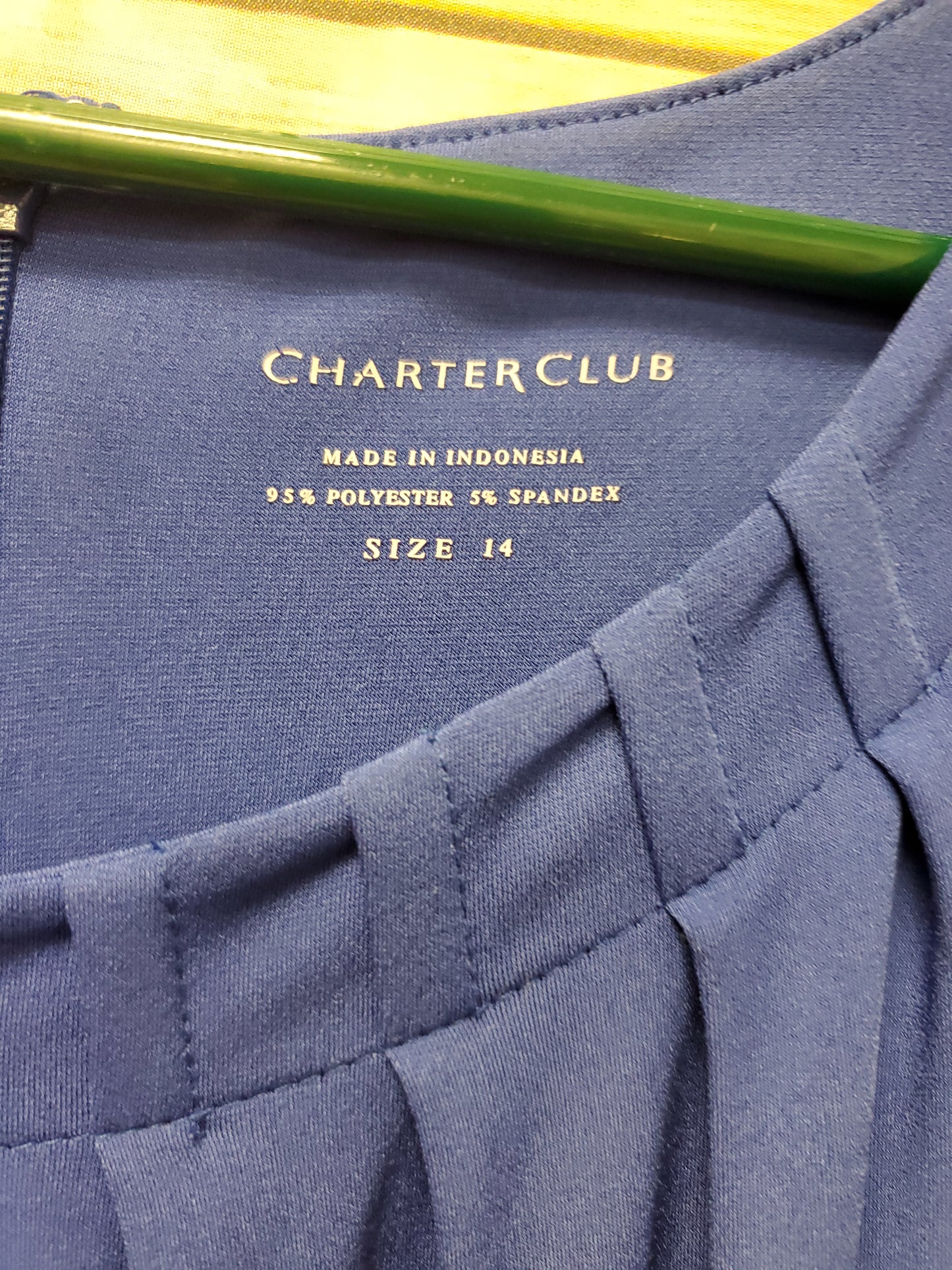 Charter Club Royal Blue Dress. Size 14. RS 2.