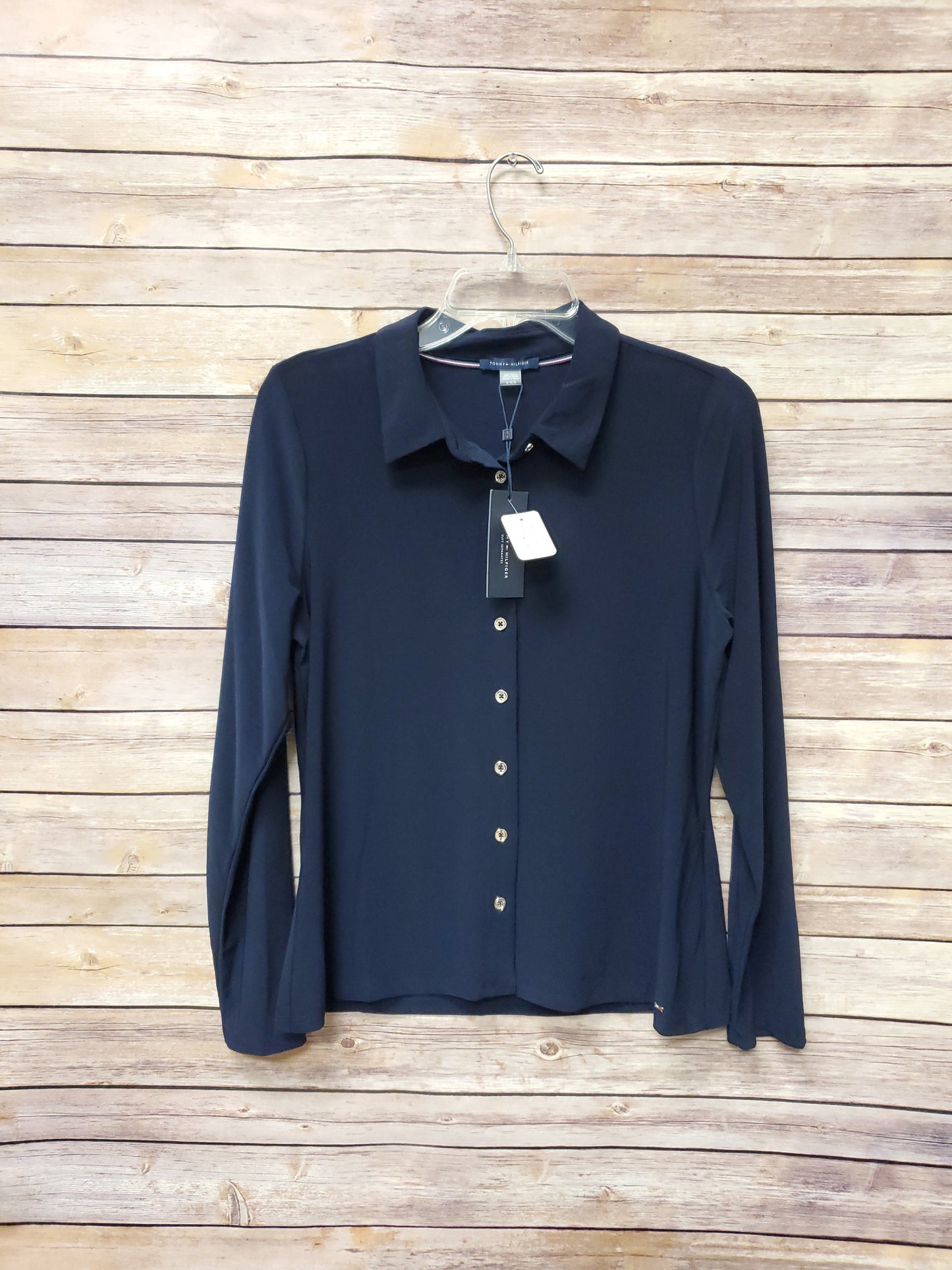 Tommy Hilfiger Navy Blouse. Size M. NWT. RS 97