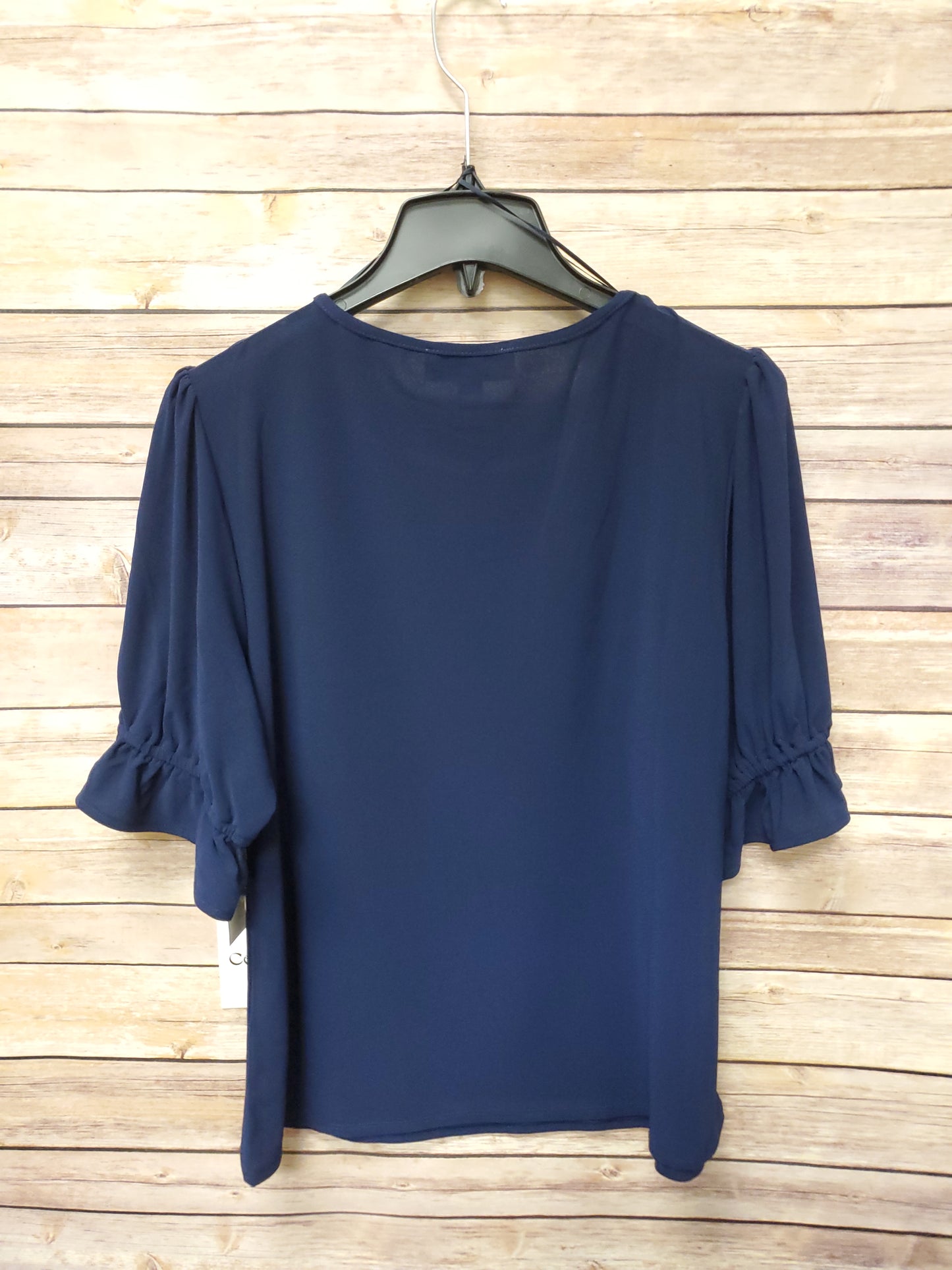 CeCe Navy Blouse. Size L. NWT.  RS 97