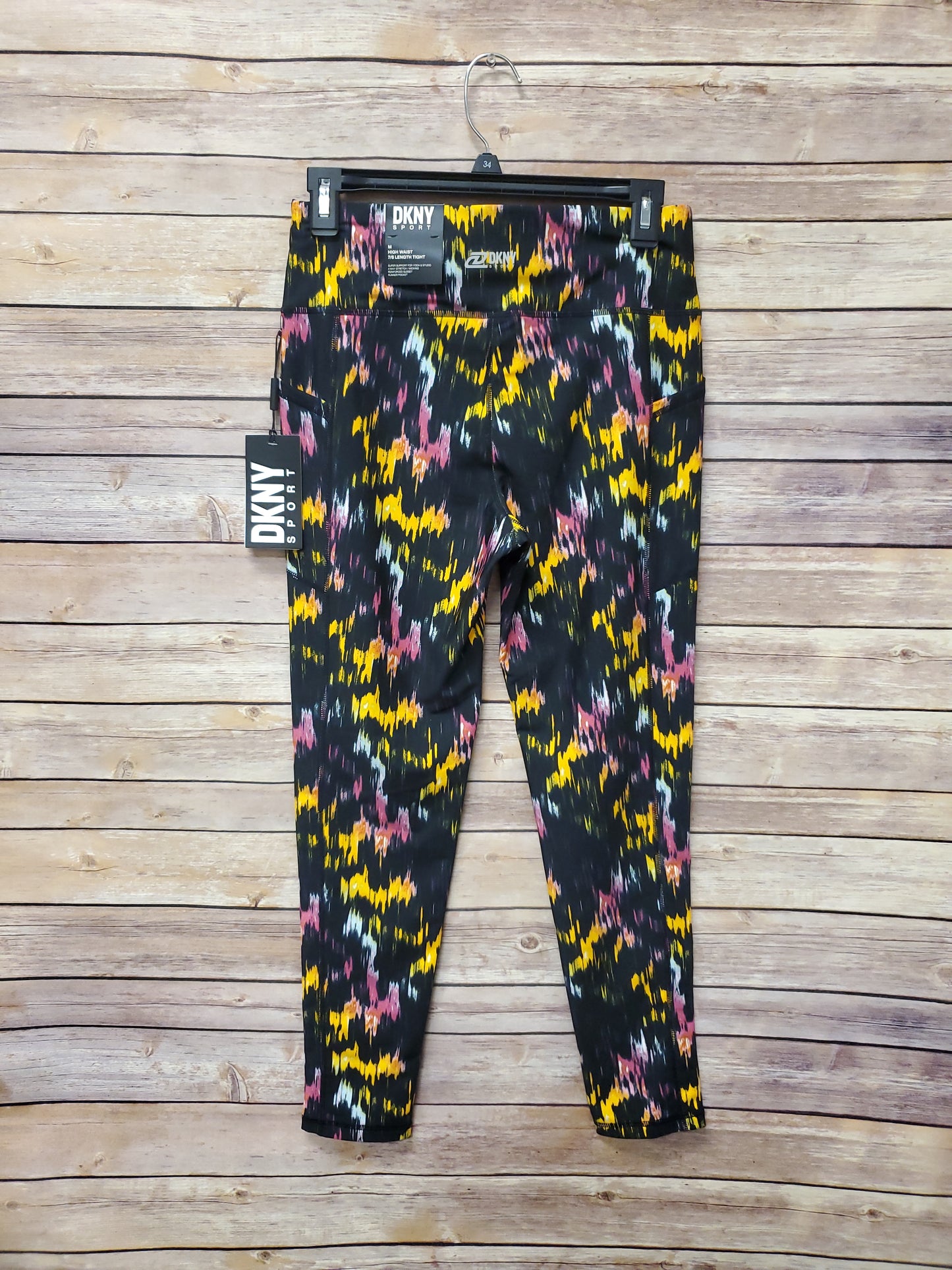 DKNY Multi Color Athletic Wear Pants. NWT. Size M. #97