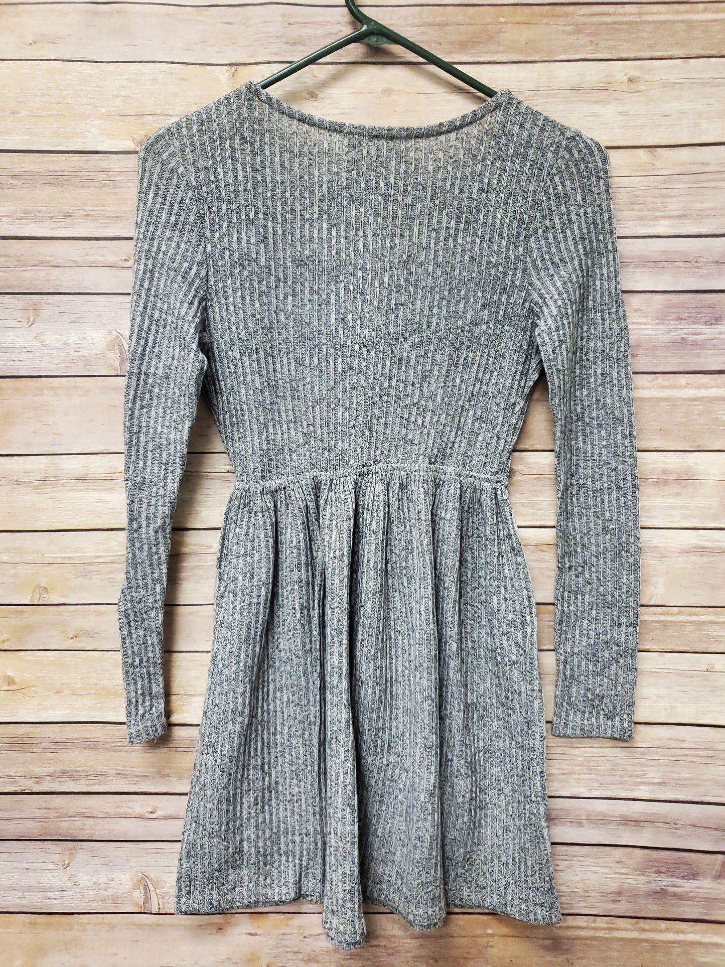 Audrey 3+1 Grey Long Sleeve Sweater Dress. Size S. #102