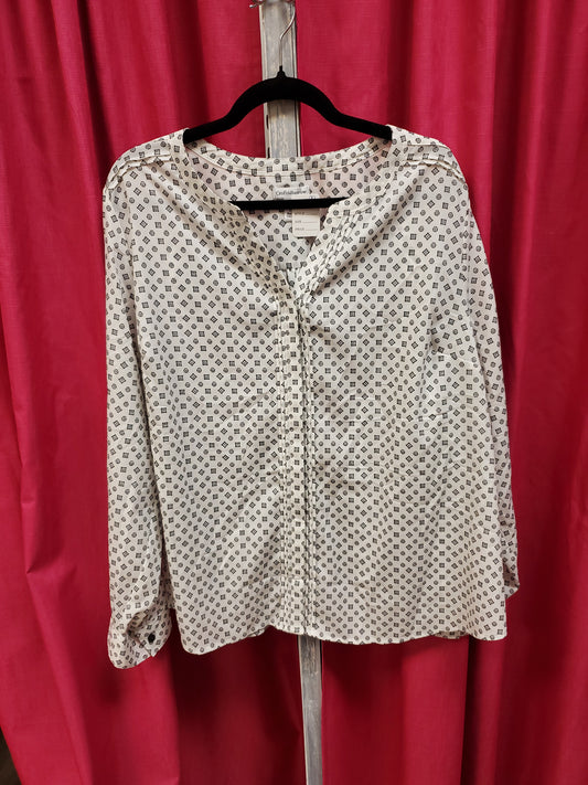 Croft & Barrow White Button Blouse. Size 2XL. #99