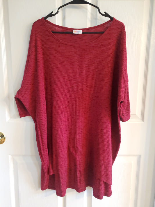 Lularoe Burgundy Knitted Blouse. Size 2XL. #68