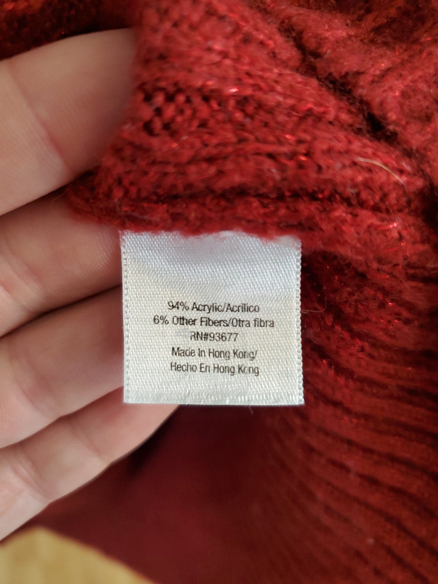 A.N.A A New Approach Red Knitted Sweater. Size 3XL. #68