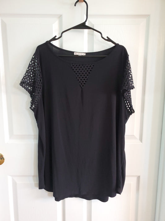 Christopher & Banks Black Blouse. Size 2XL. #68