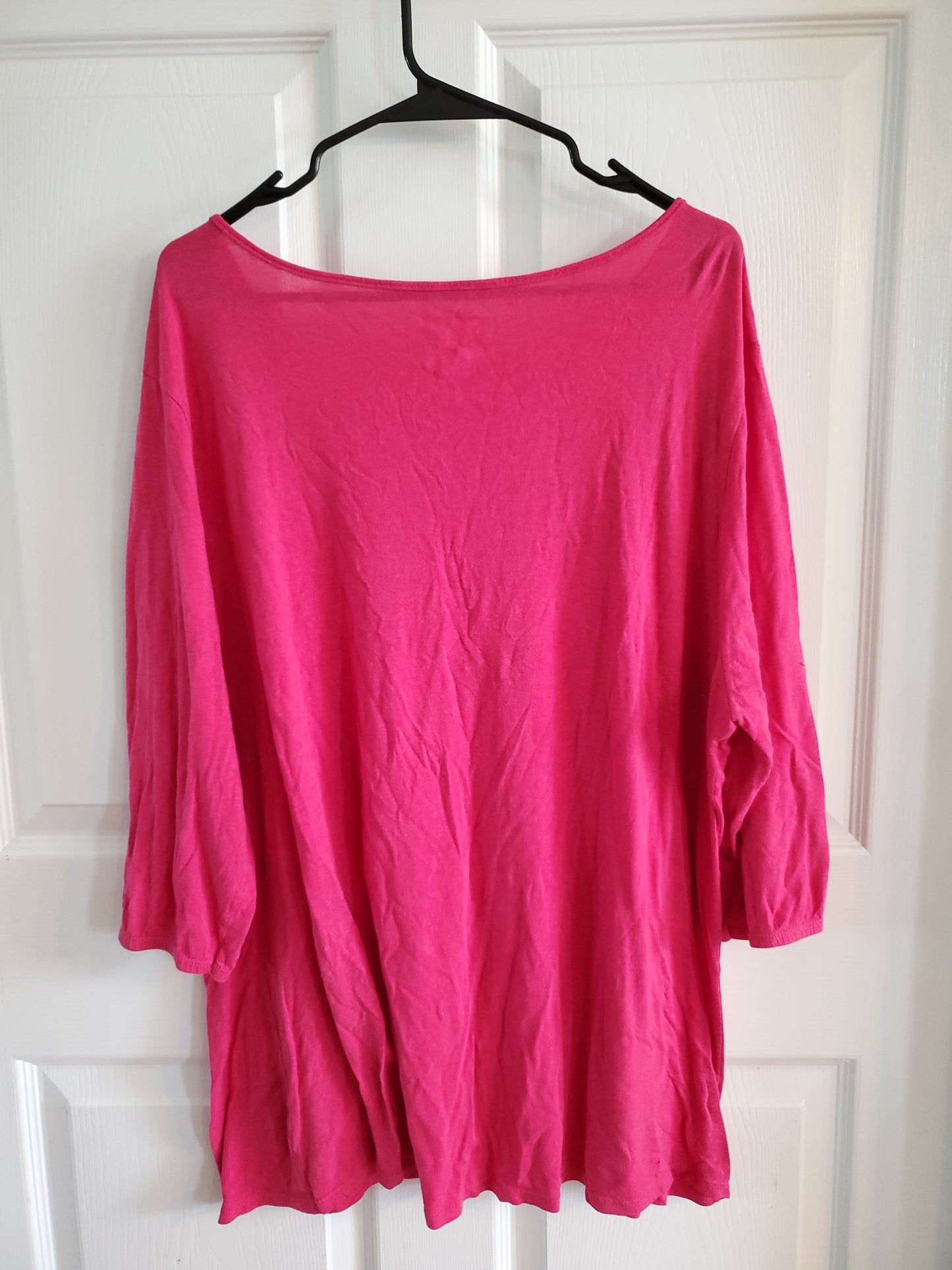 JMS Just My Size Pink & Gold Blouse. Size 3XL. #68
