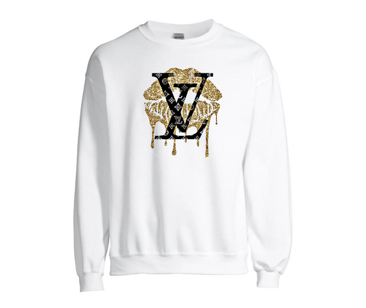 White custom designer sweatshirt