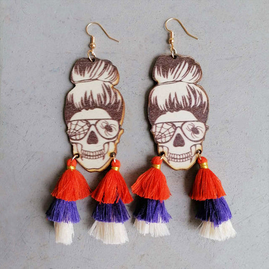 Spider Grandma Tassel Detail Dangle Earrings - Scarlett's Riverside Boutique 