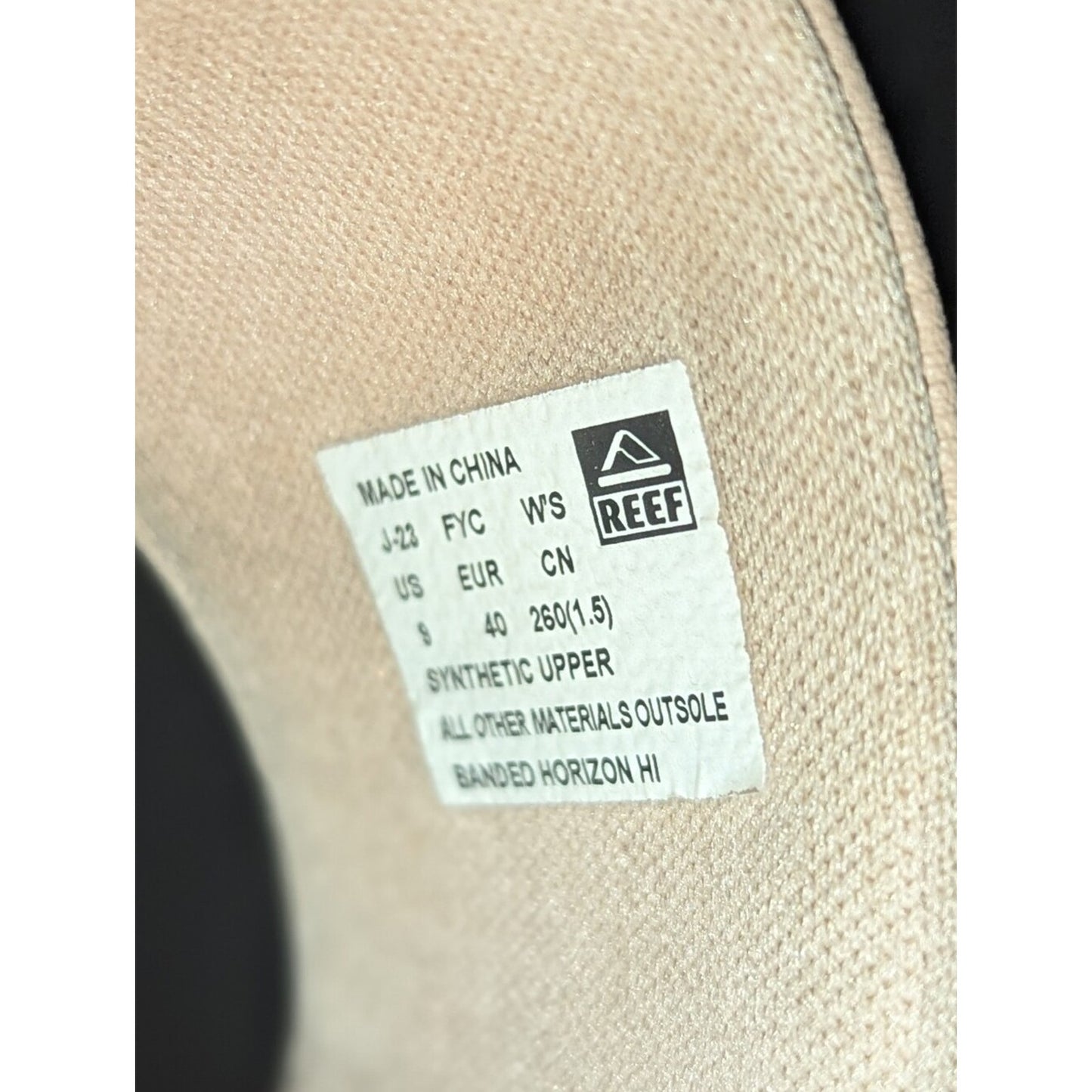 Reef Women’s Cushion Vista Slide Sandals Size 9 White Beige Platform Double Stra