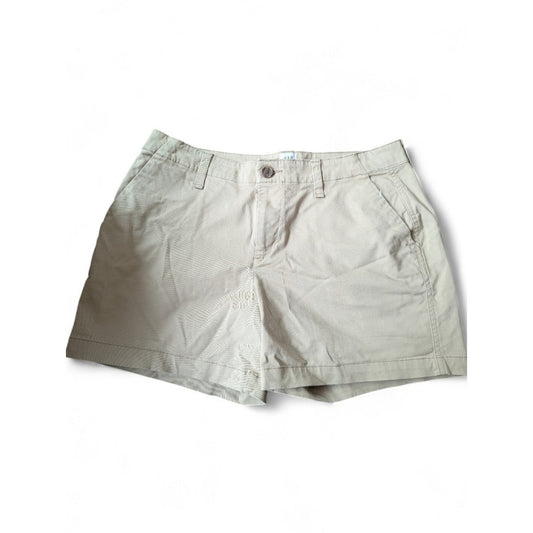 Gap City Short Women’s Size 6 Khaki Beige Chino Casual Flat Front Shorts