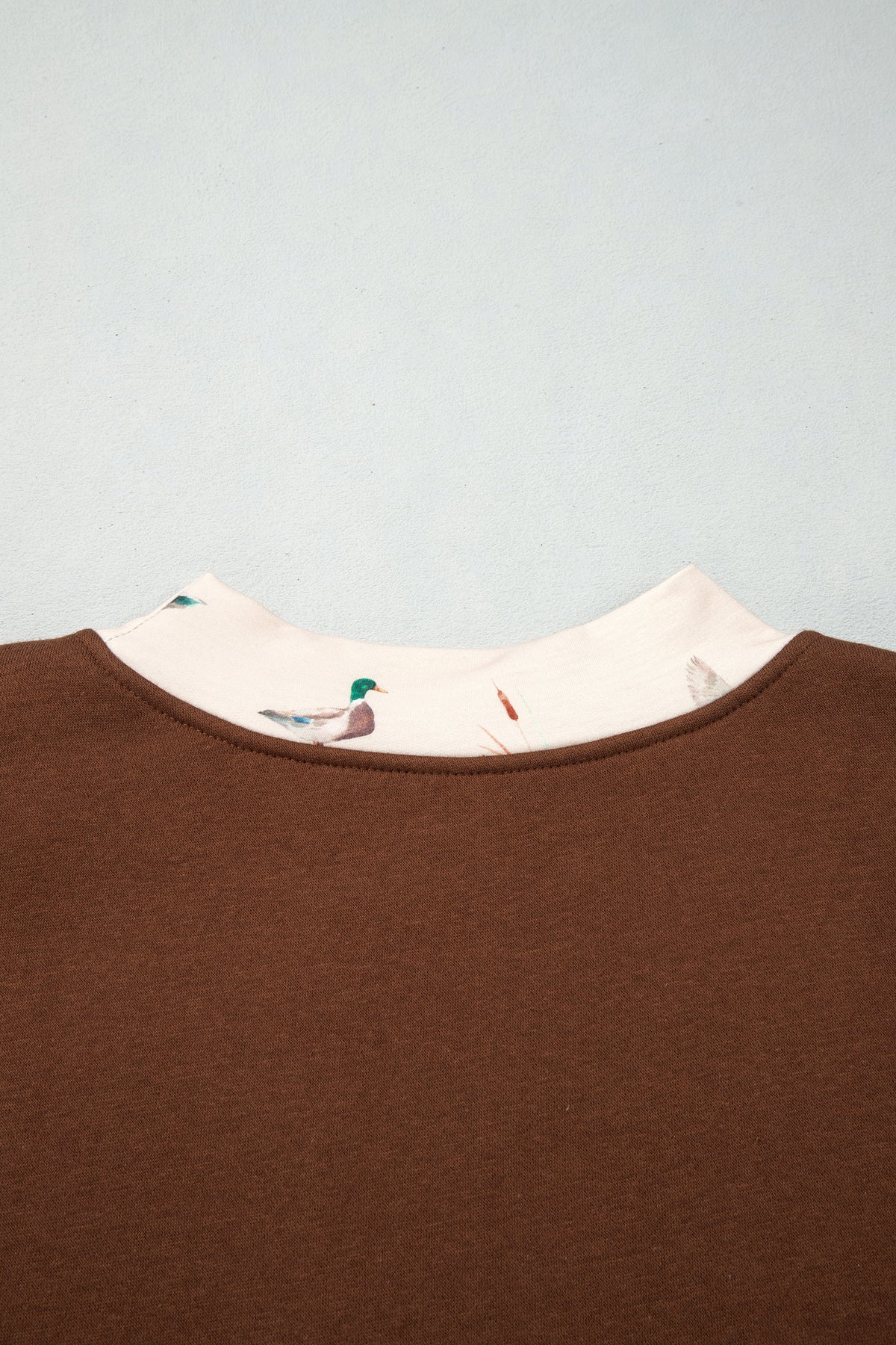 Four Leaf Clover Western Contrast Detail Letter Graphic Baggy Sweatshirt