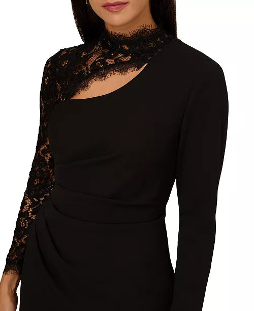 Adrianna Pappell size 12 black formal dress. RS 97.