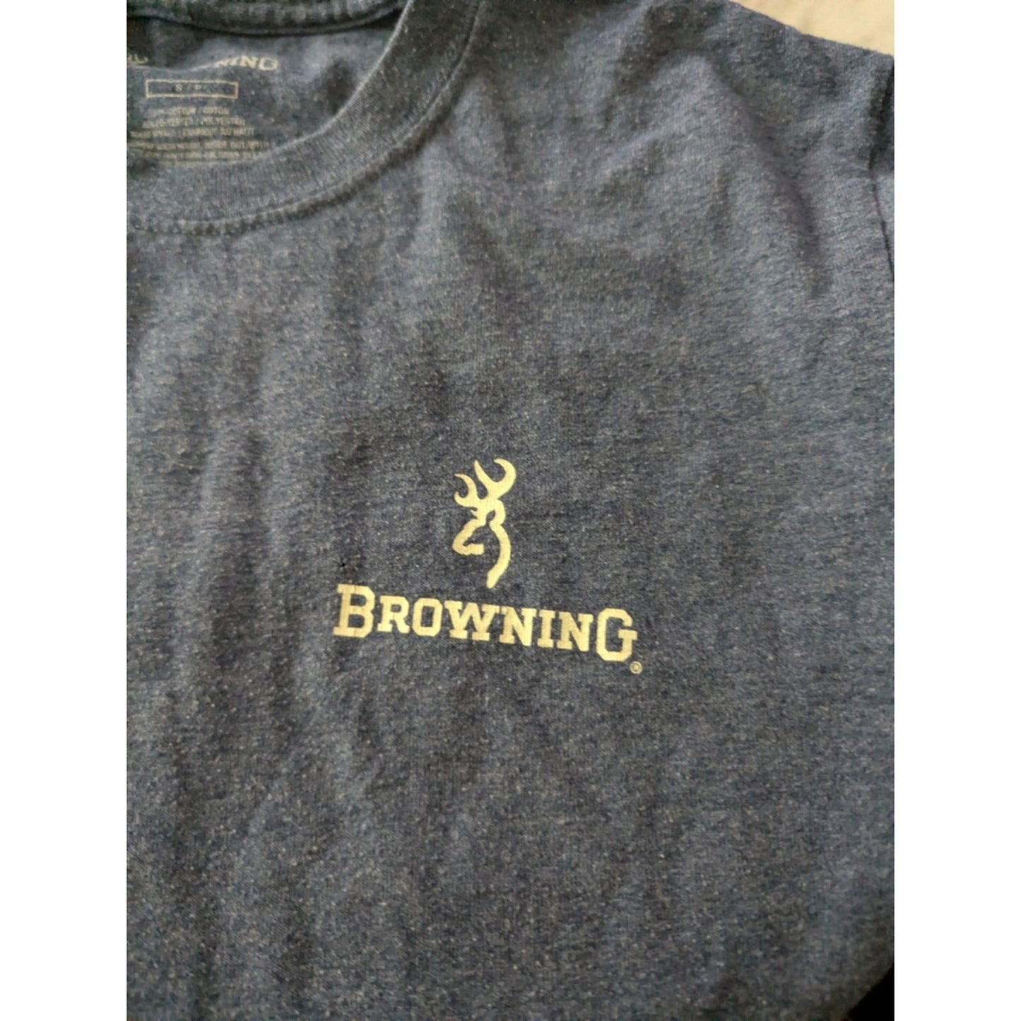 Browning Tee Size S American Hunter Graphic Tee Deer Logo Outdoor Hunting #G25