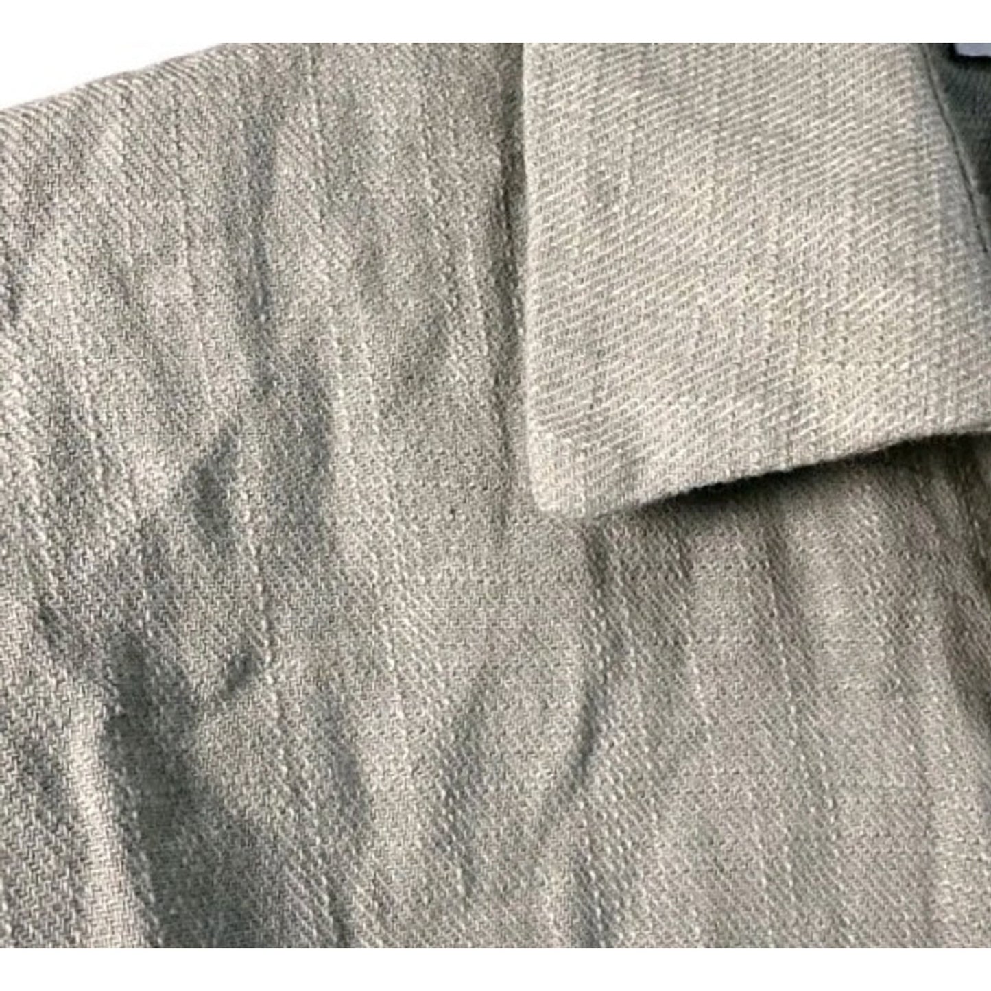Better Together XS 100% Cotton Button Front Top Sage Green Short Sleeve Tie #G16
