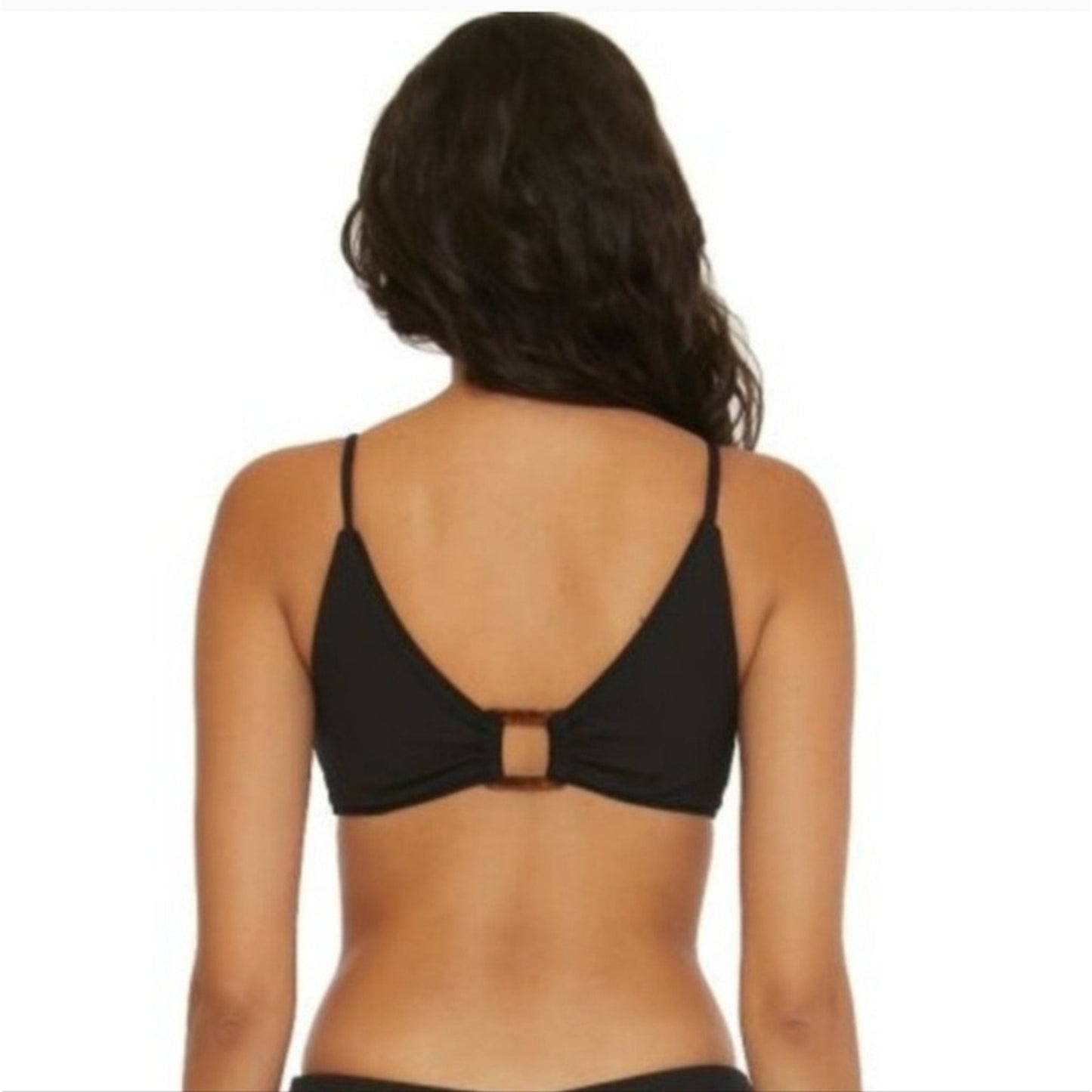 BeccaWomen's Modern Edge Convertible Ribbed Bikini Top Sz L #A74