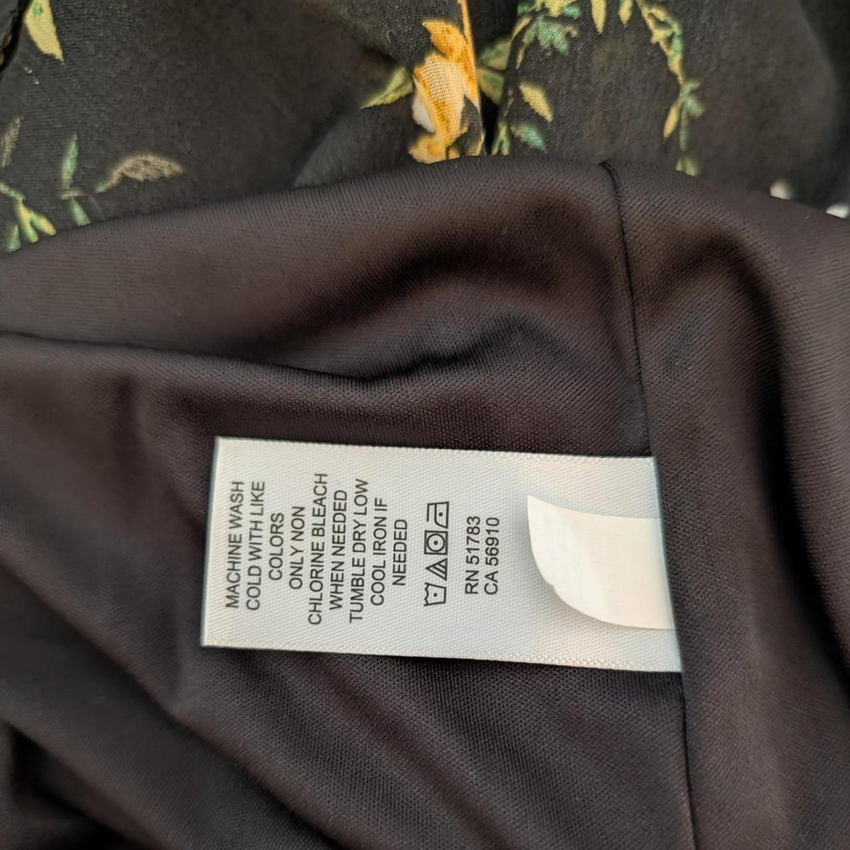 Maurices black dress with yellow