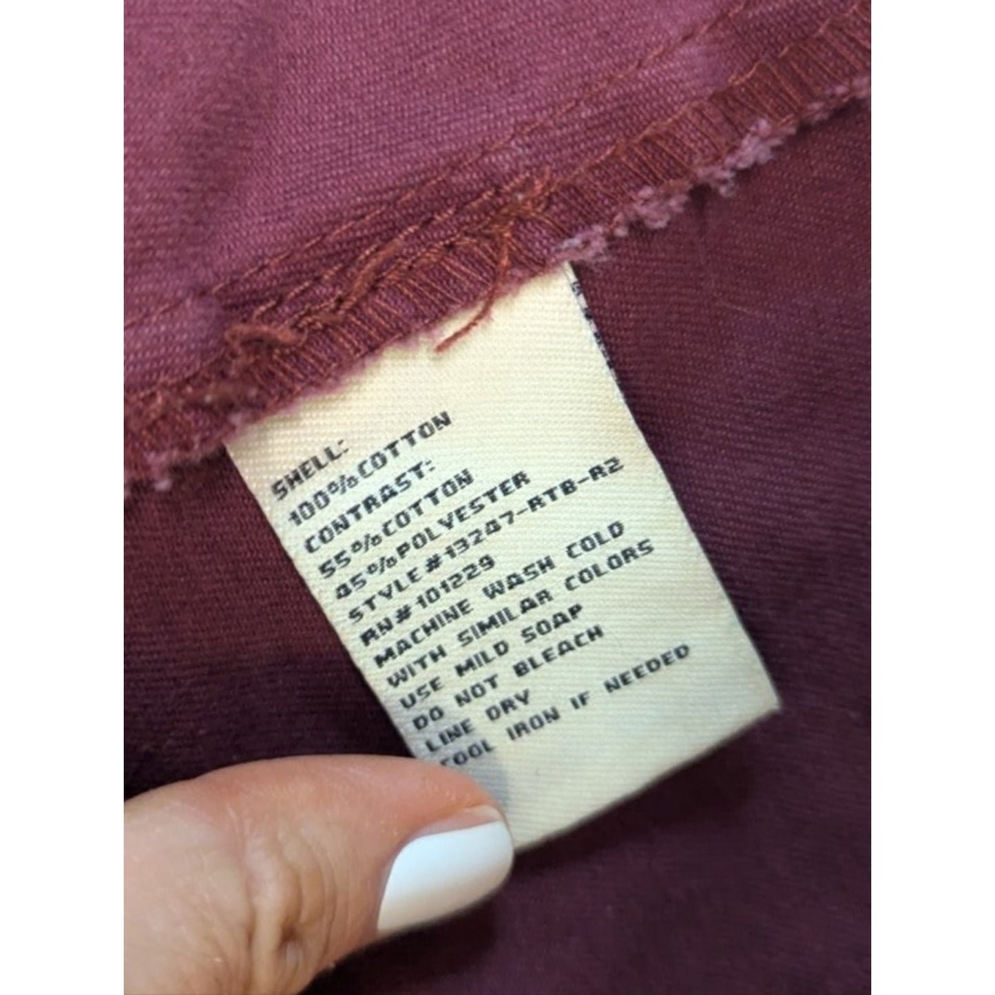 Ashley Utility Jacket Women’s Medium Burgundy Knit Sleeve Zip Military Anorak