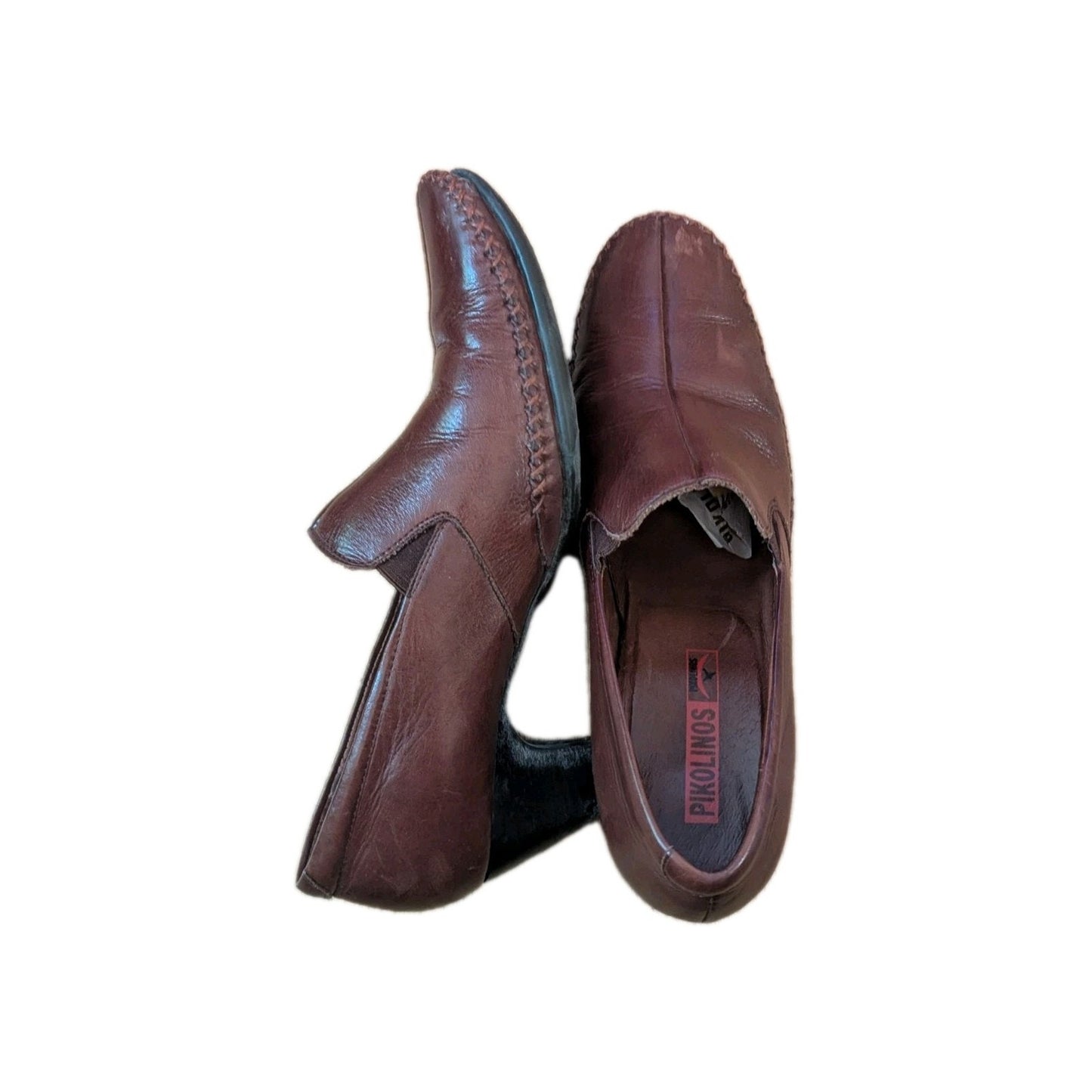 Sz 40 Pikalinos Classic Dark Tan Pumps Women's Career shoes, Vintage Y2K