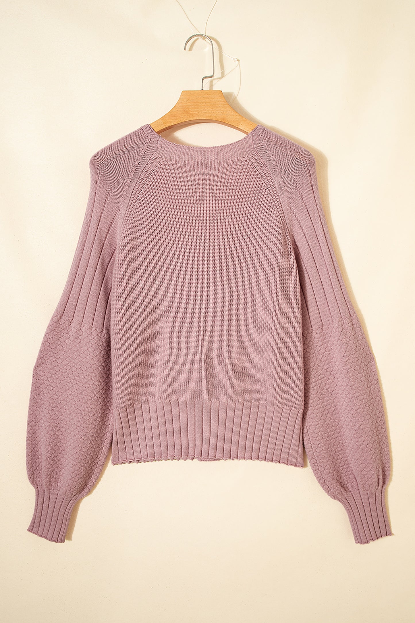 Soft Taupe Balloon-Sleeve Button Cardigan ✨