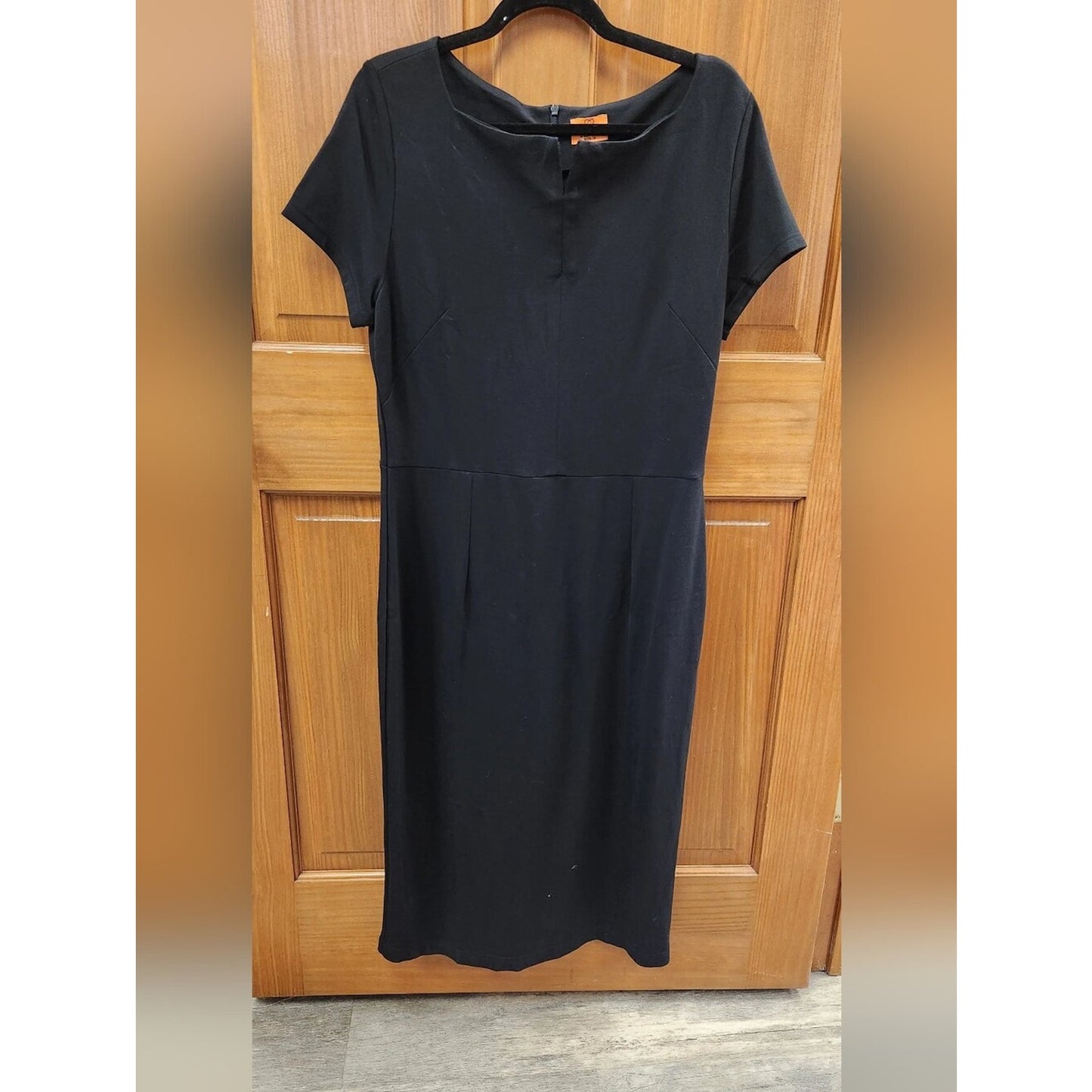 Mary Crafts Black Sheath Dress Women’s Size 18 Short Sleeve Career Work Office
