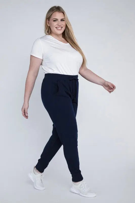 Plus-Size Jogger Pants - Scarlett's Riverside Boutique 