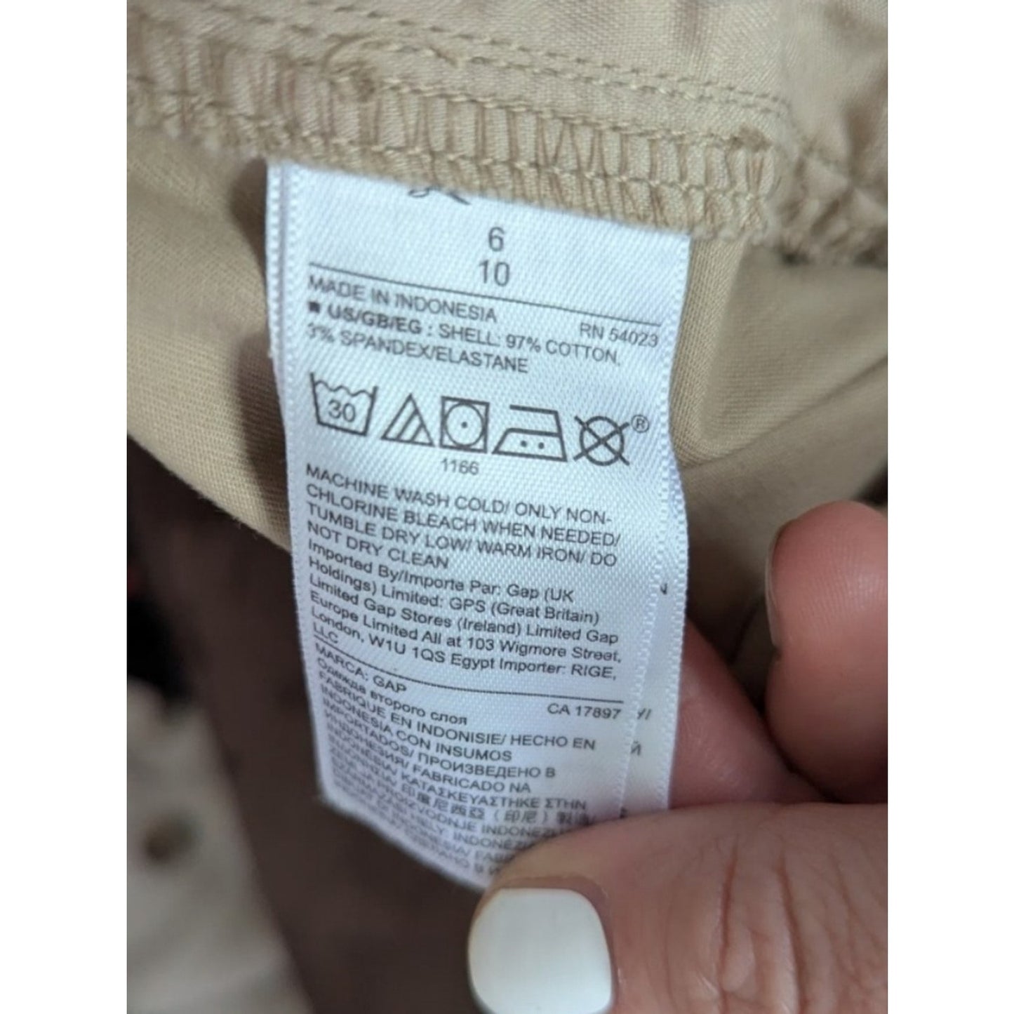 Gap City Short Women’s Size 6 Khaki Beige Chino Casual Flat Front Shorts